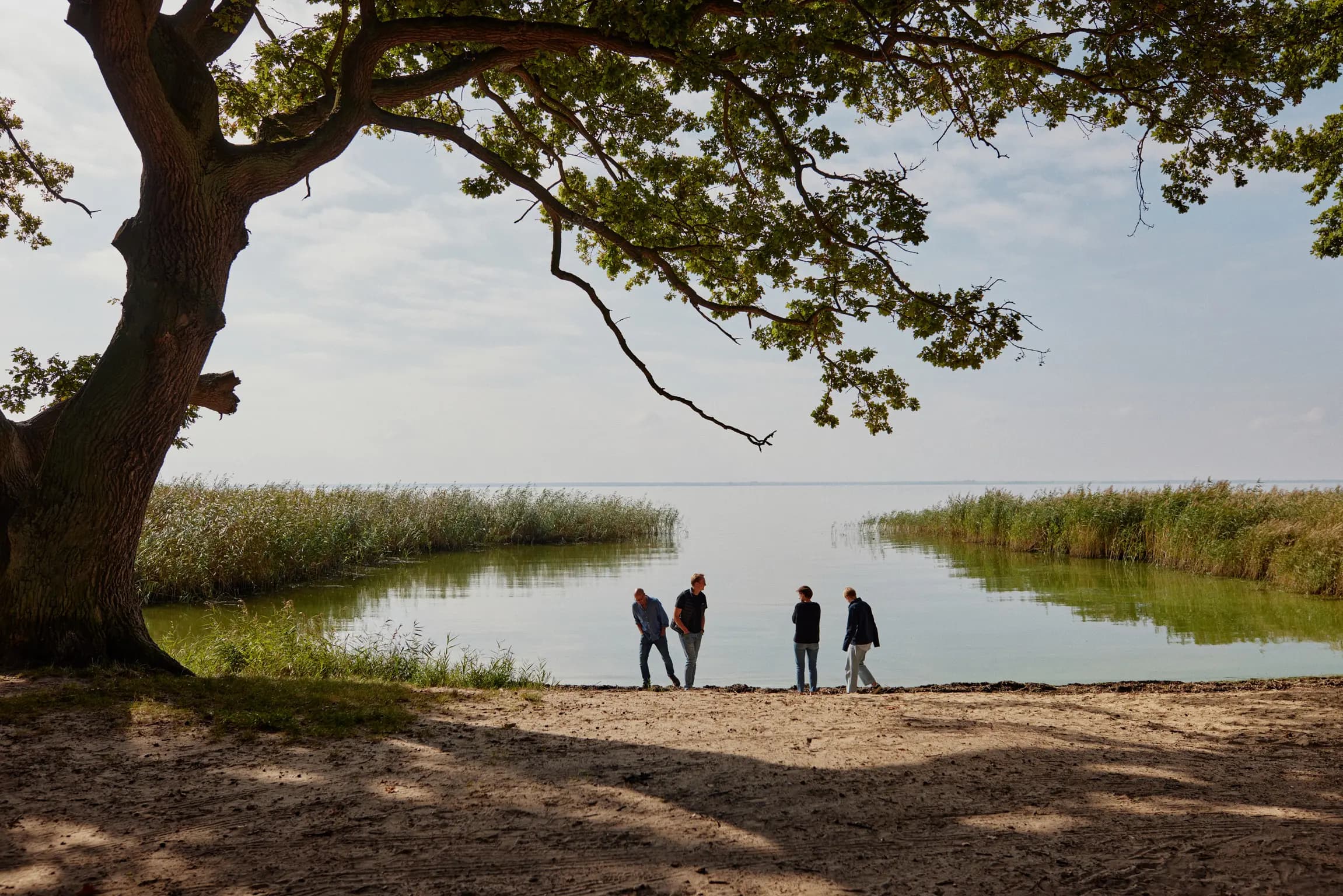 Lage des Ferienguts Welzin auf der Insel Usedom zwischen Stettiner Haff und Usedomer See